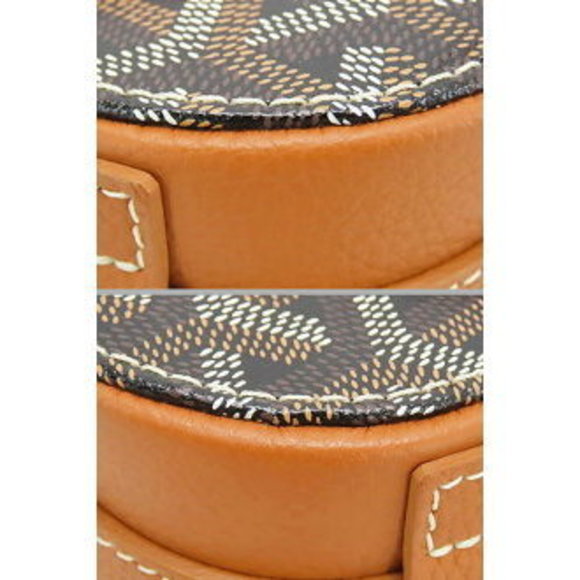 Goyard Belvedere Pouch Messenger Crossbody Brown Pochette Black - Picture 6 of 9